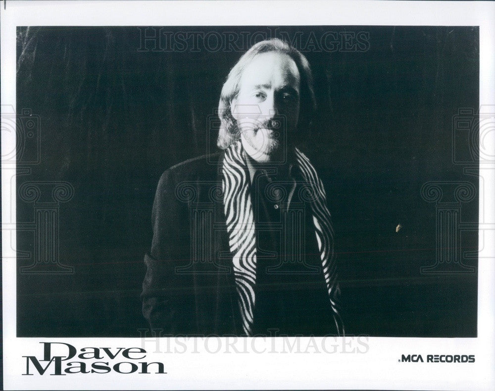 1988 English Rock & Roll Guitarist Musician Dave Mason Press Photo - Historic Images