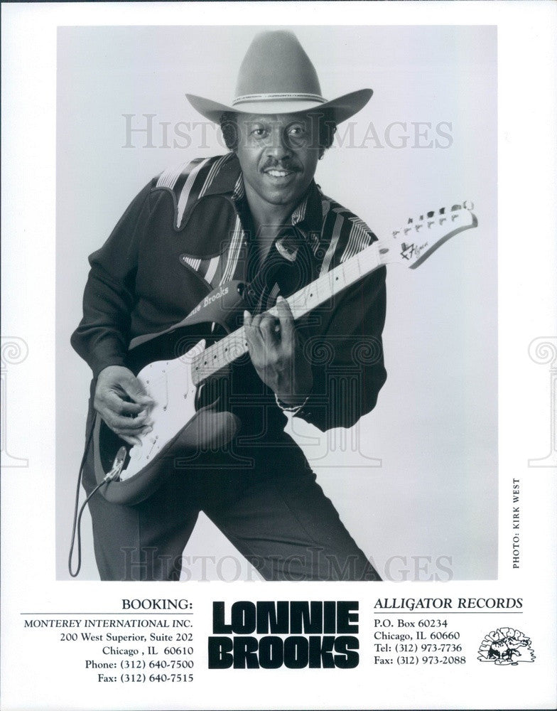 2001 American Blues Singer/Guitarist Lonnie Brooks Press Photo - Historic Images