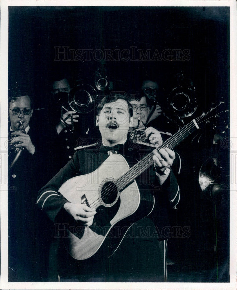 1973 US Army Field Band, Specialist Dennis Blanchard Press Photo - Historic Images