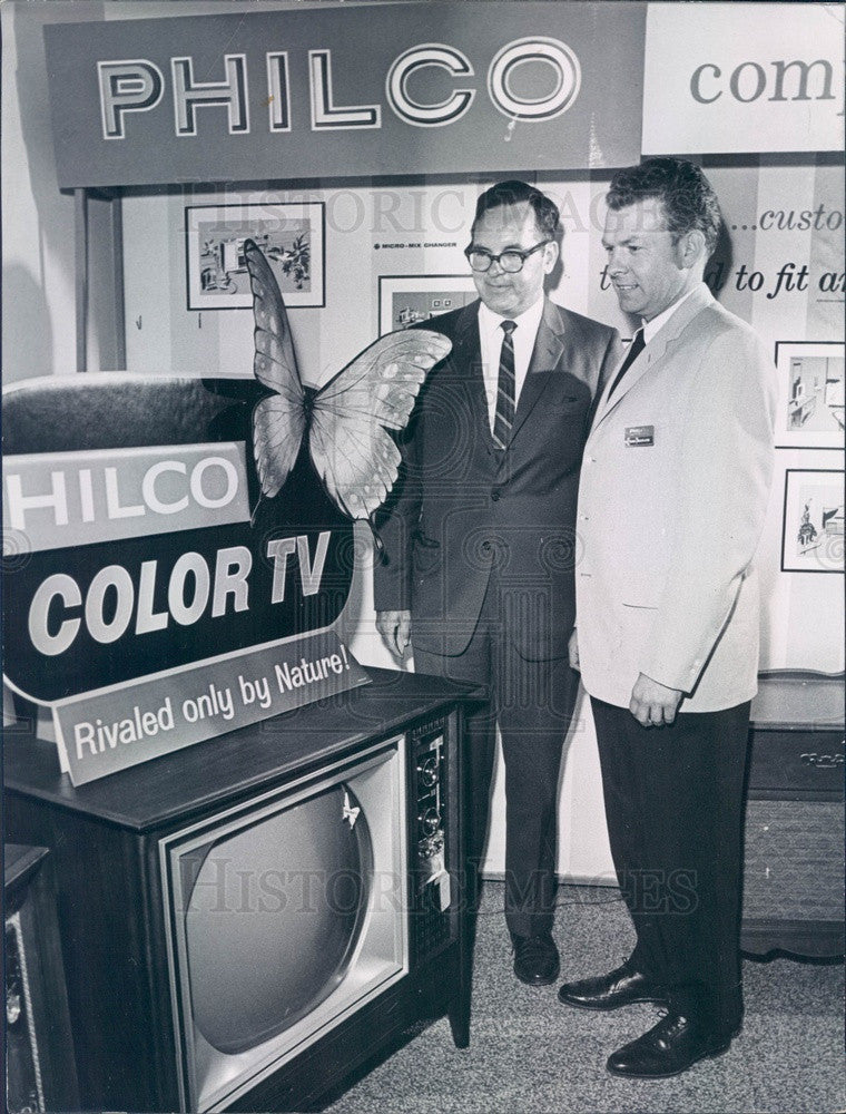 1964 Denver, Colorado Philco GM Francis McGrath &amp; Robert Myers Press Photo - Historic Images