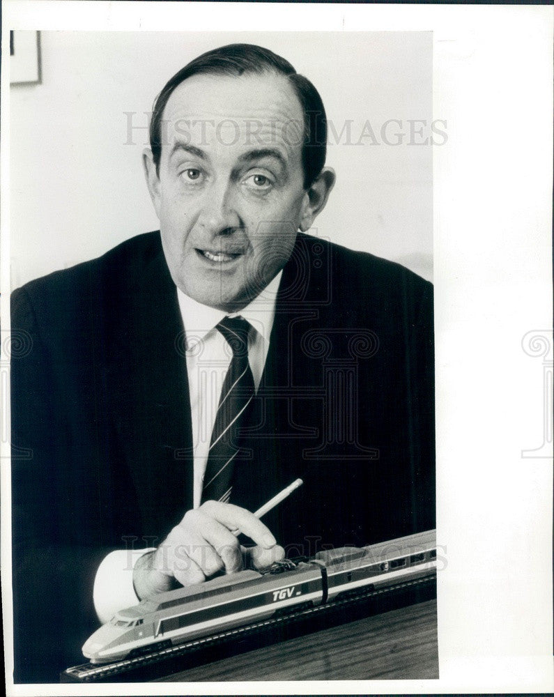 1986 Railroad Executive Robert Blanchette Press Photo - Historic Images