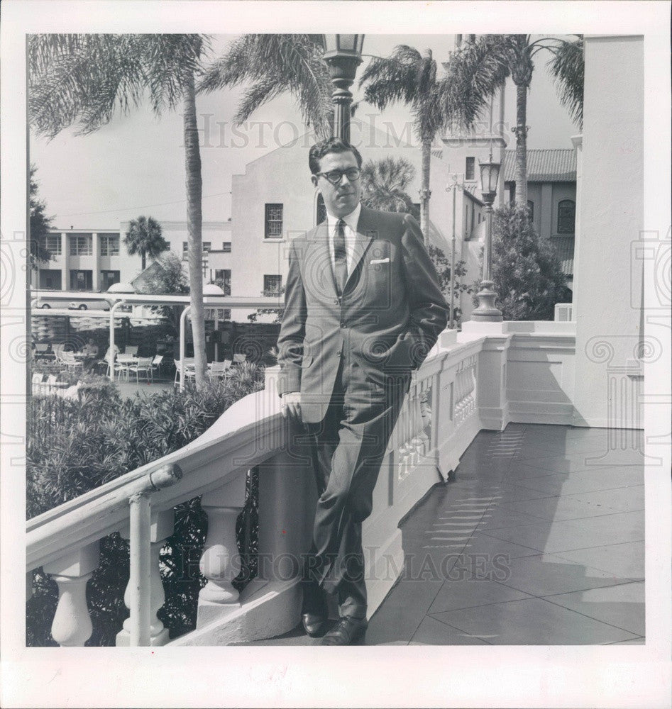 1963 Clearwater, FL Jack Tar Harrison Hotel Manager Ernest Blank Press Photo - Historic Images