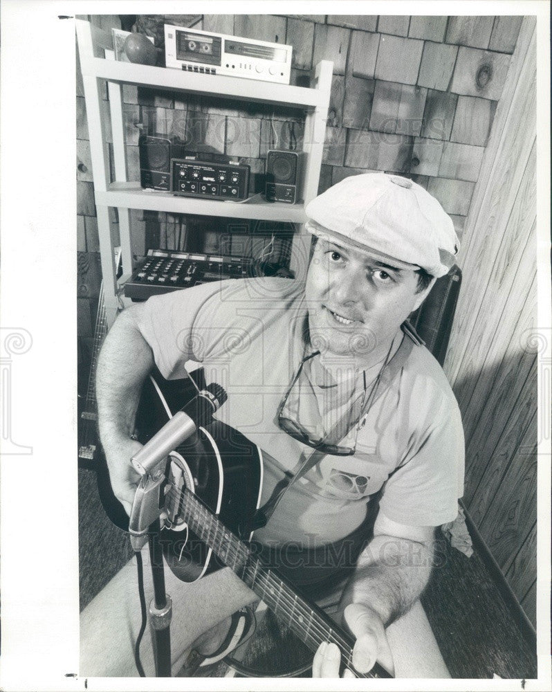 1987 St Petersburg, Florida Musician Jim Blank Press Photo - Historic Images