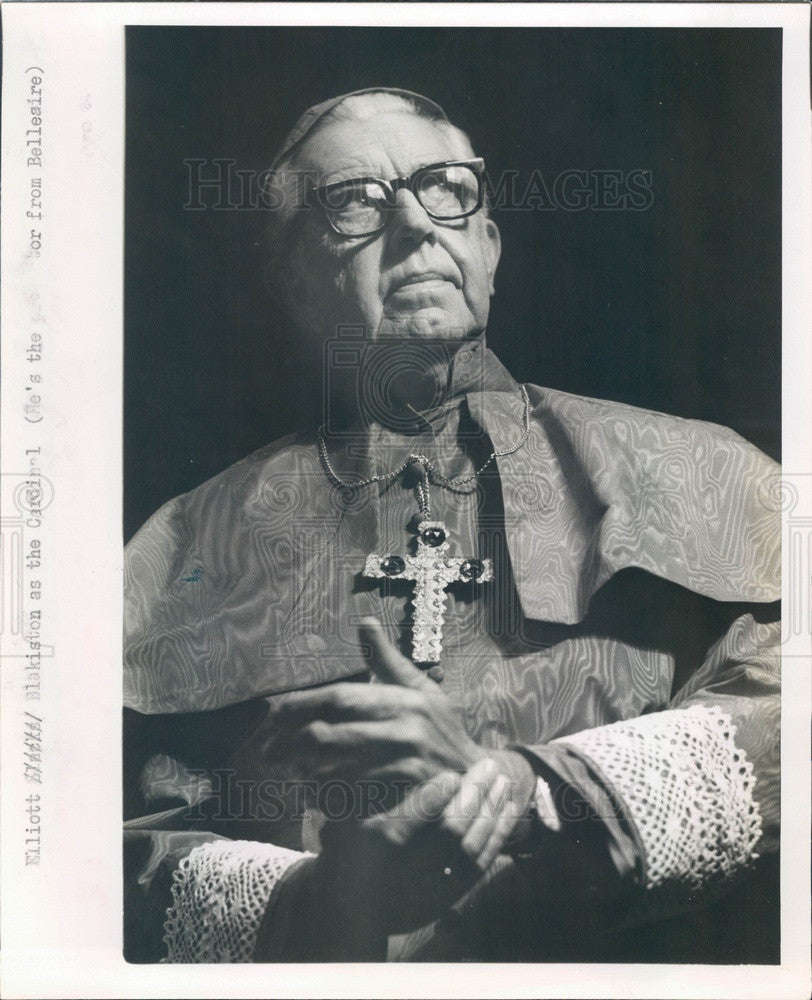 1968 Cardinal Elliott Blakiston Press Photo - Historic Images