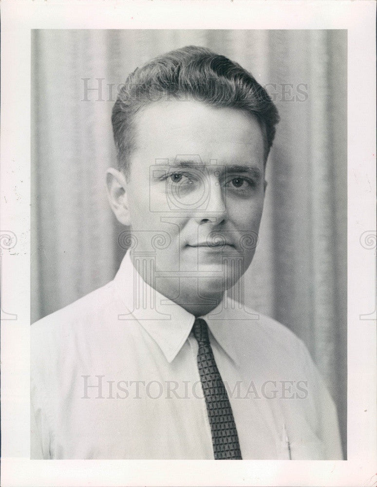 1962 St Petersburg, Florida Radio Show Moderator Jim Boynton Press Photo - Historic Images