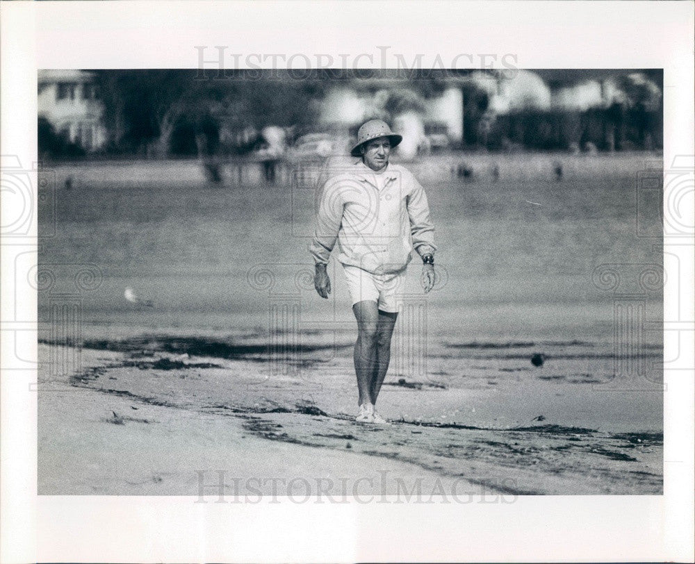 1973 St Petersburg, Florida Lifeguard Jarvis Blackwell Press Photo - Historic Images