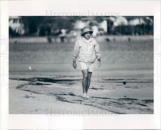 1973 St Petersburg, Florida Lifeguard Jarvis Blackwell Press Photo - Historic Images