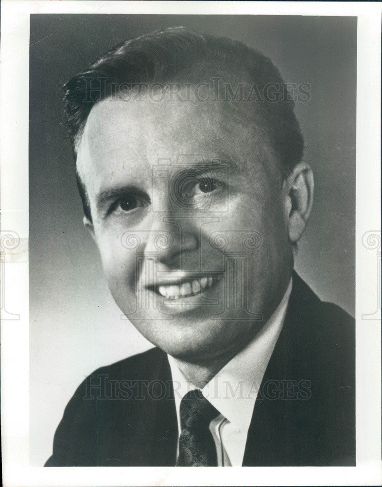 1971 Grammy Winning Gospel Singer James Blackwood Press Photo - Historic Images