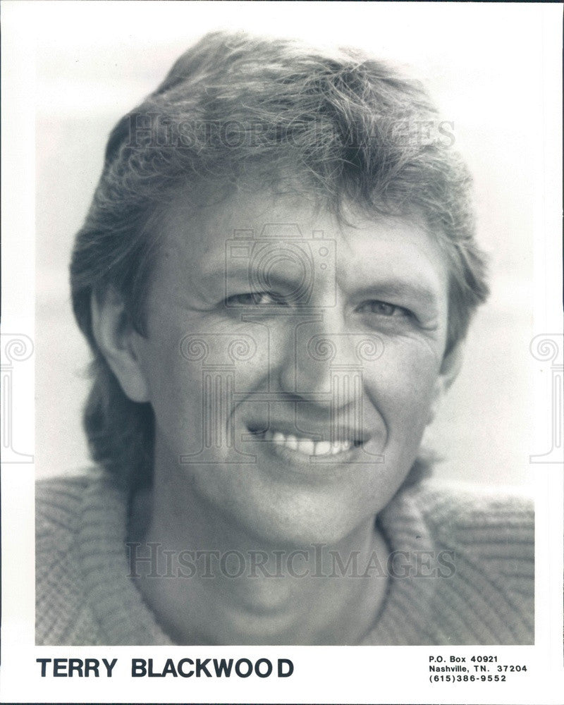 1988 Christian Musician Terry Blackwood, The Imperials Lead Singer Press Photo - Historic Images