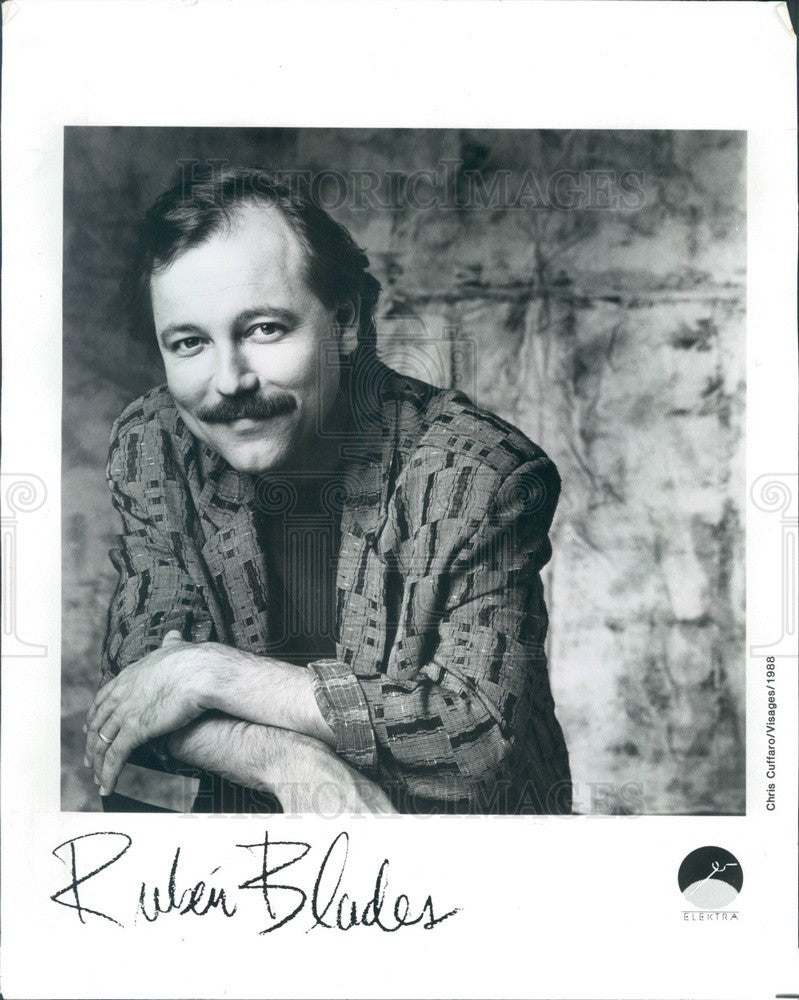 1988 Panamanian Salsa Singer, Latin Jazz Musician Ruben Blades Press Photo - Historic Images