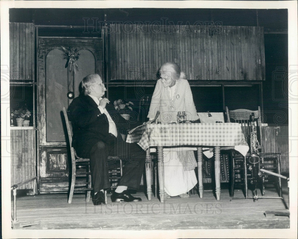 1974 Actors Vivian Blaine &amp; James Cane in Twigs Press Photo - Historic Images