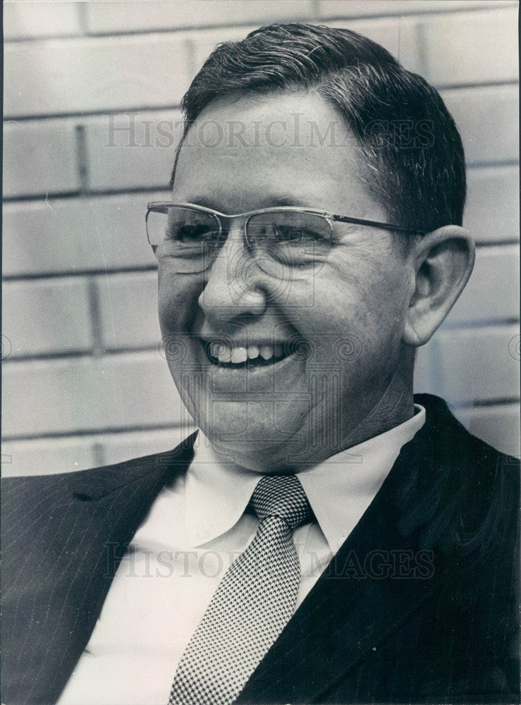 1970 Colorado School of Mines President Dr. Guy McBride Jr Press Photo - Historic Images