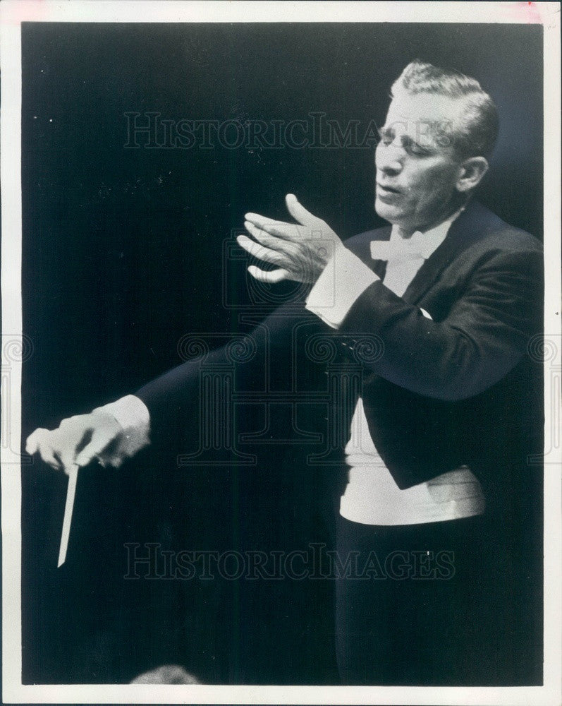 1969 Pittsburgh Symphony Orchestra Conductor Henry Mazer Press Photo - Historic Images