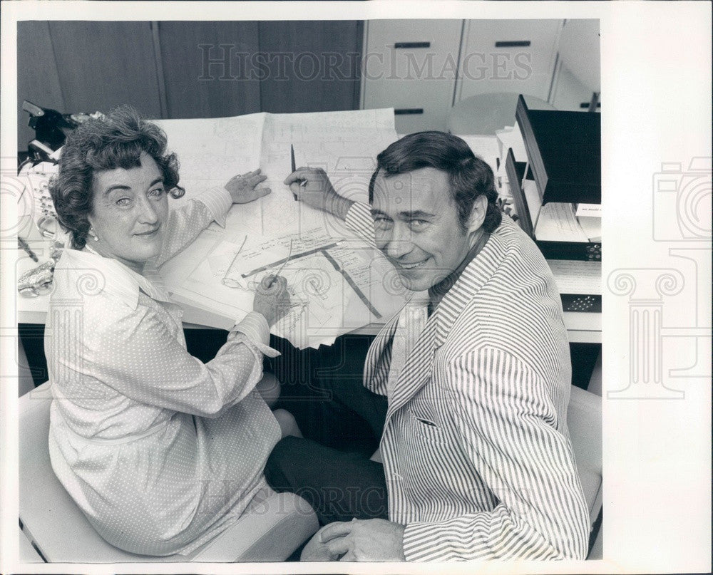 1975 Denver, CO Interior Designers James Hartley &amp; Kathleen Caldwell Press Photo - Historic Images