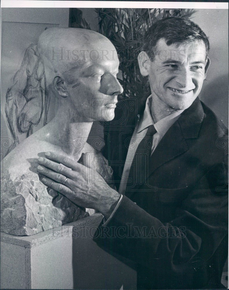 1962 French Sculptor Marcel Mayer Press Photo - Historic Images