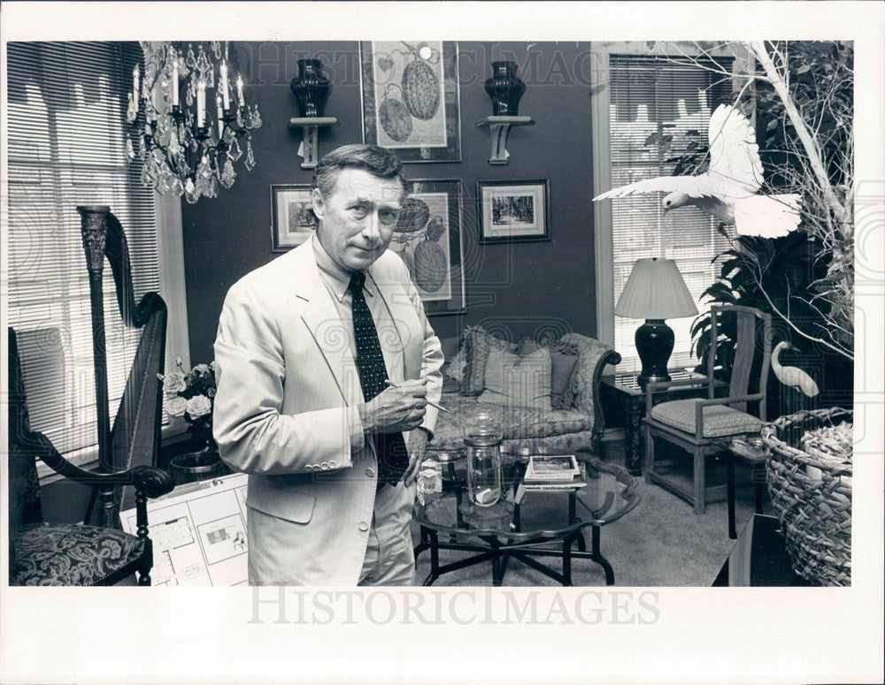 1987 Denver, CO Interior Designer James Hartley of Hartley House Press Photo - Historic Images