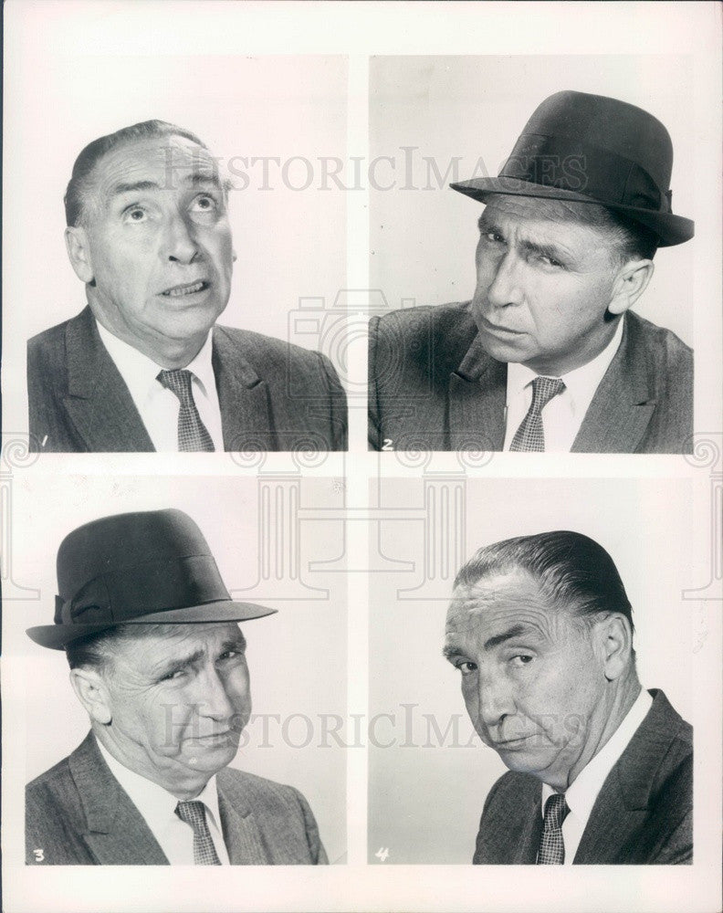 1962 Hollywood Actor Horace McMahon Press Photo - Historic Images