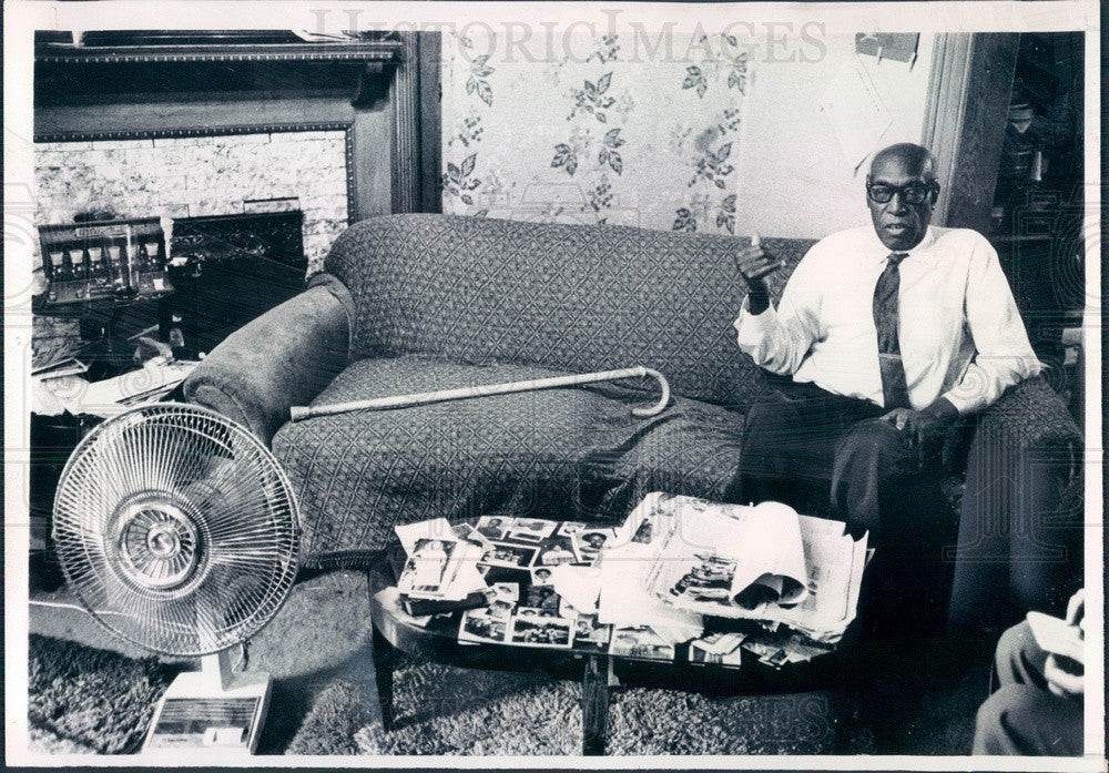 1979 Denver, Colorado Shoe-Shiner Henry Brooms Press Photo - Historic Images