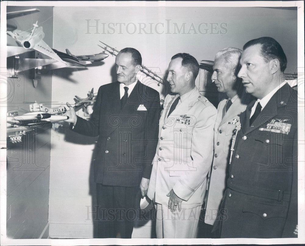 1955 Italian Ambassador to US Manlio Brosio, Lowry AFB Press Photo - Historic Images