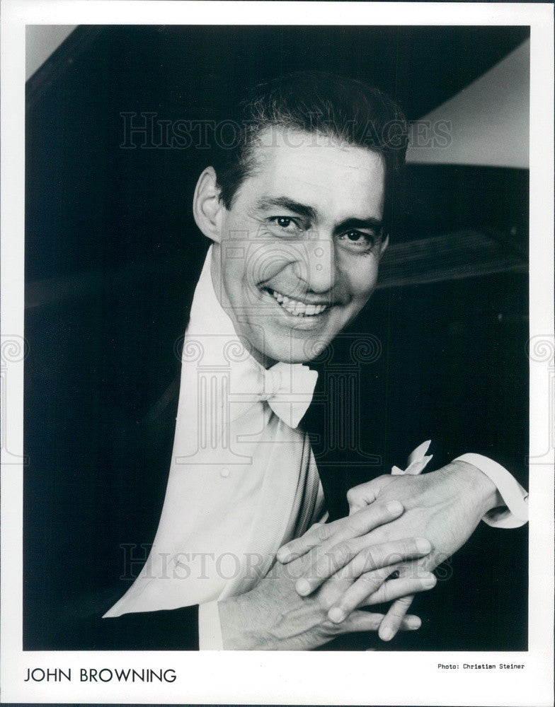 1988 Grammy Winning Pianist John Browning Press Photo - Historic Images