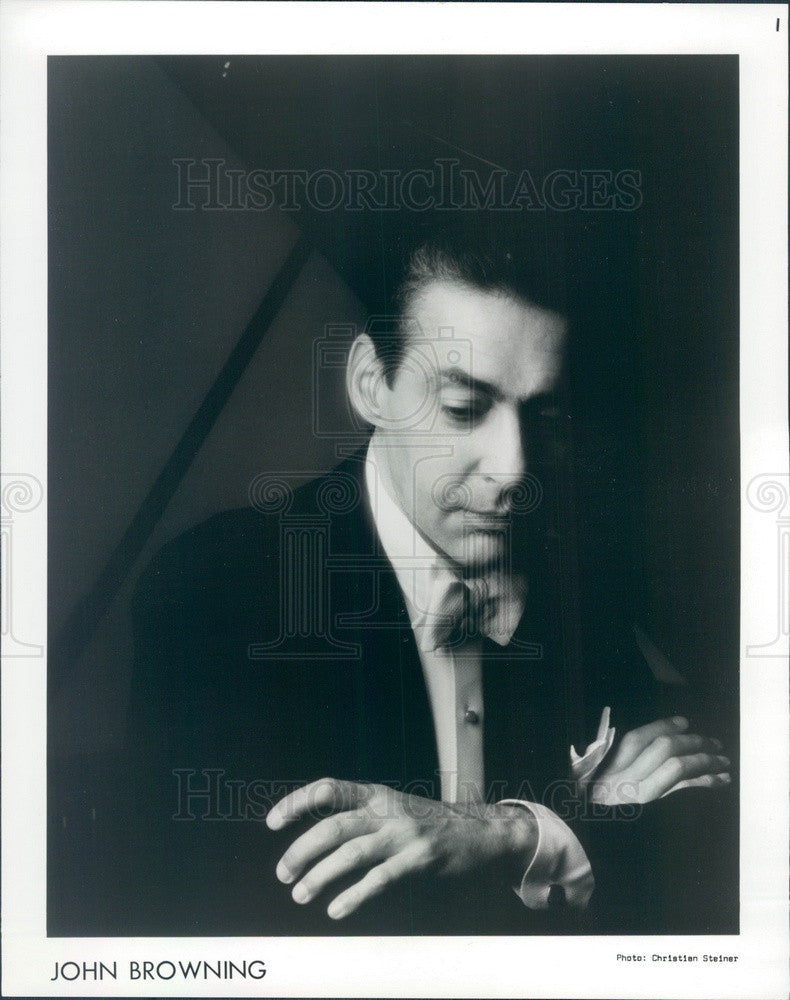 1988 Grammy Winning Pianist John Browning Press Photo - Historic Images