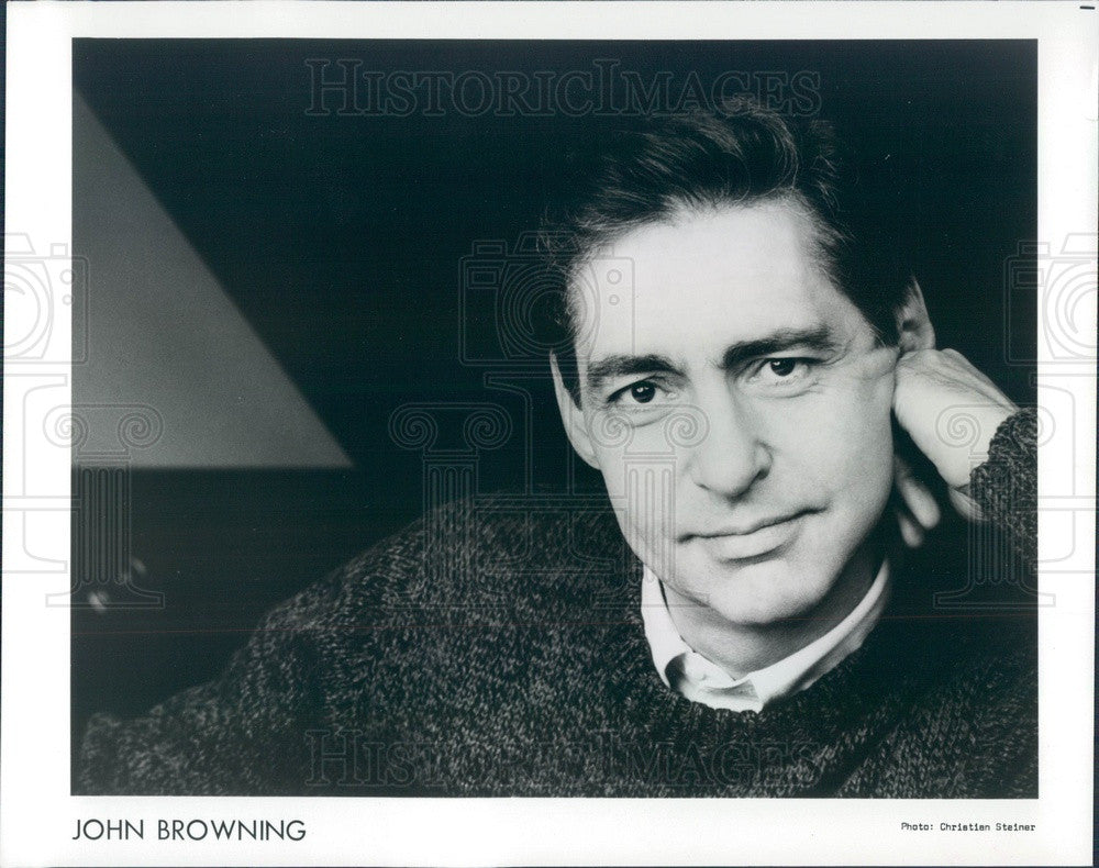 1988 Grammy Winning Pianist John Browning Press Photo - Historic Images