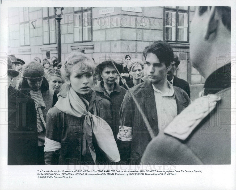 1985 Actors Kyra Sedgwick &amp; Sebastian Keneas in War &amp; Love Press Photo - Historic Images