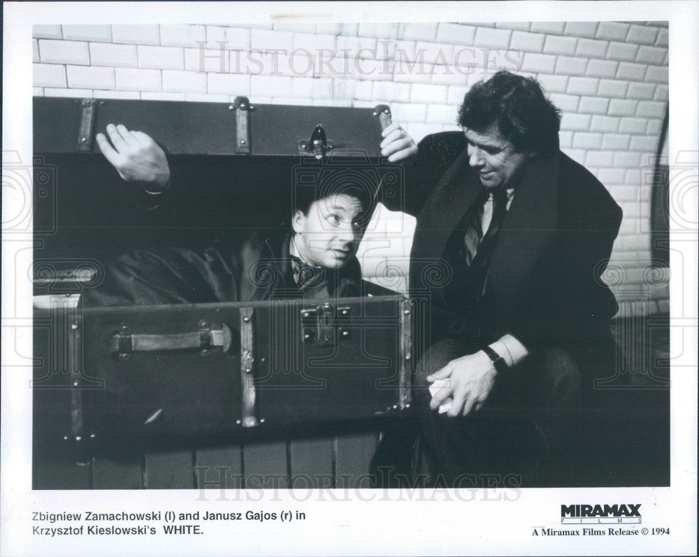 1994 Polish Actors Zbigniew Zamachowski &amp; Janusz Gajos in White Press Photo - Historic Images