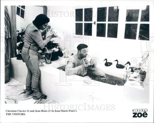 1996 French Actors Christian Clavier/Jean Reno in The Visitors Press Photo - Historic Images