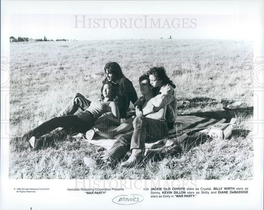 1989 Actors Jackie Coyote/Billy Wirth/Kevin Dillon/Diane DeBassige Press Photo - Historic Images