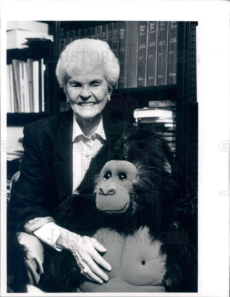 1991 Save the Gorilla Activist Pat McGrath Press Photo - Historic Images