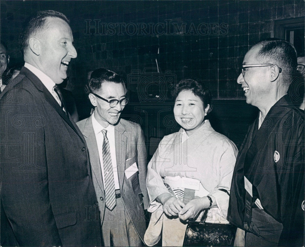 1964 Takayama, Japan Mayor Shinichiro Iwamoto, Denver, CO Mayor Press Photo - Historic Images