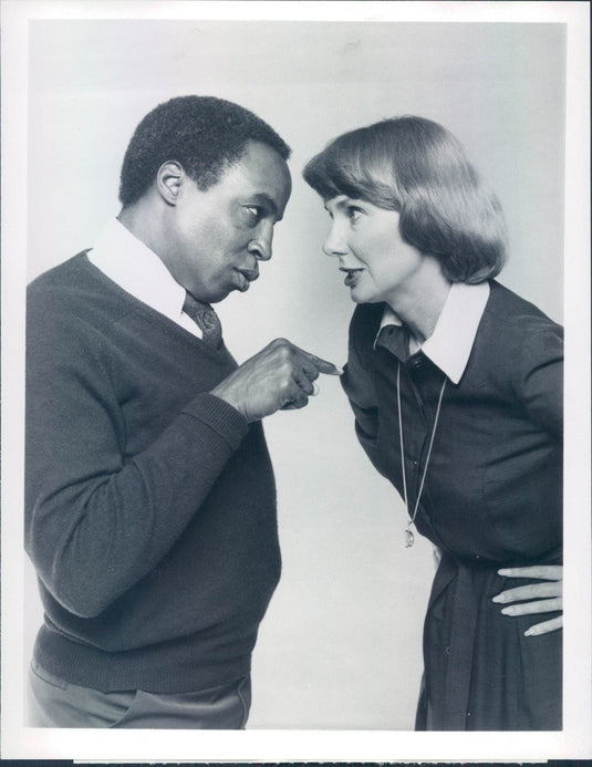 1987 American Hollywood Actors Robert Guillaume & Inga Swenson Press Photo - Historic Images