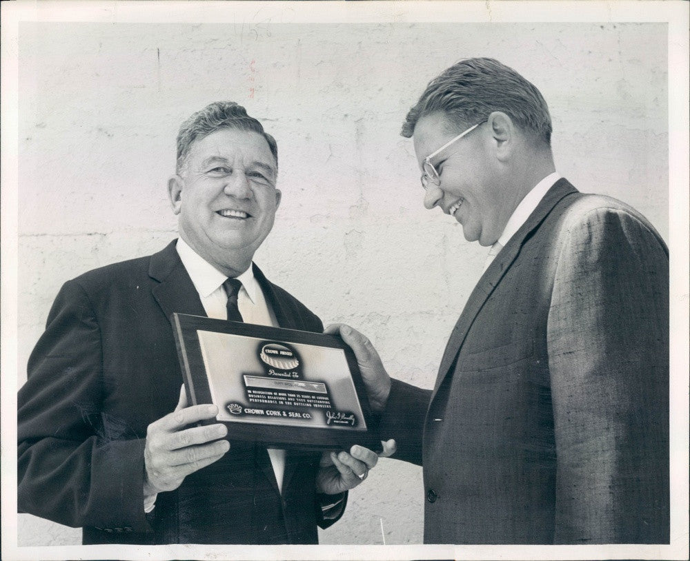 1960 Denver, Colorado Duffy&#39;s Delicious Drinks President Frank Duffy Press Photo - Historic Images