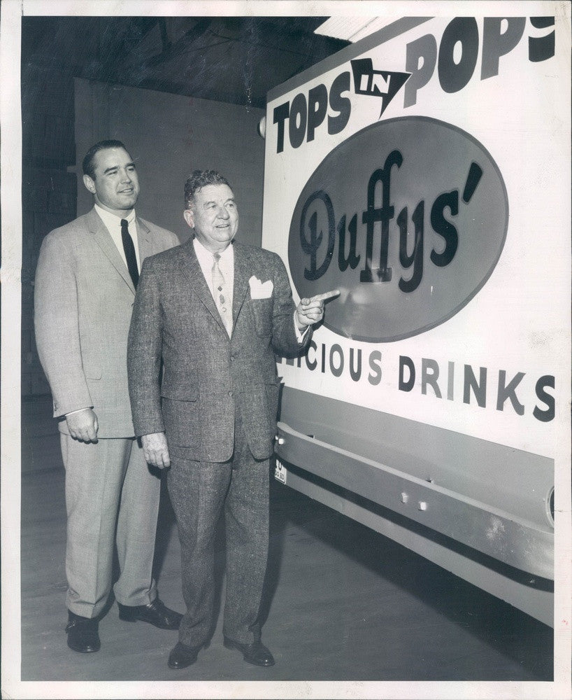 1960 Denver, Colorado Duffy&#39;s Delicious Drinks President Frank Duffy Press Photo - Historic Images