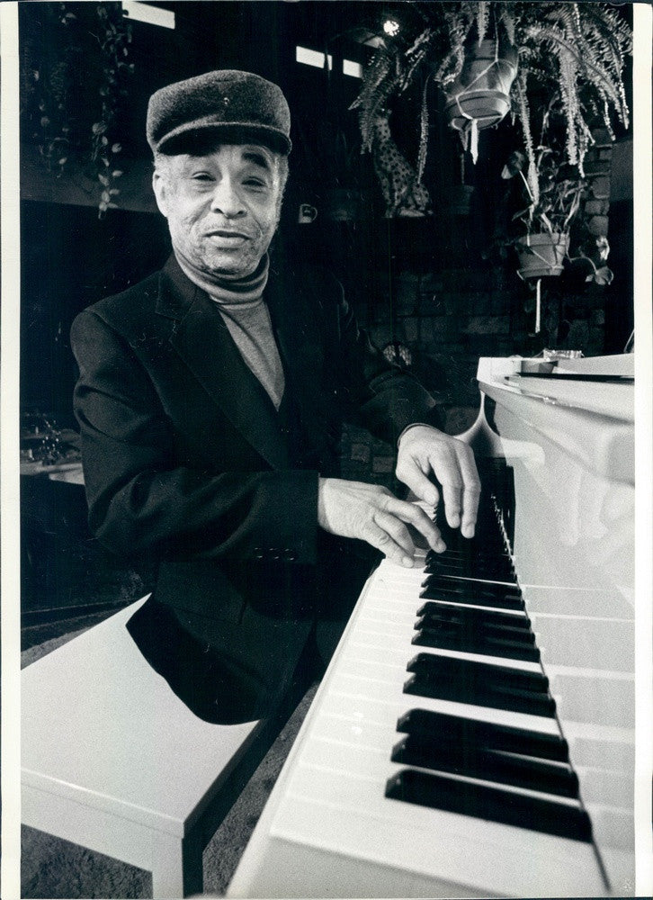 1980 Denver, Colorado Pianist Johnny Harris Press Photo - Historic Images