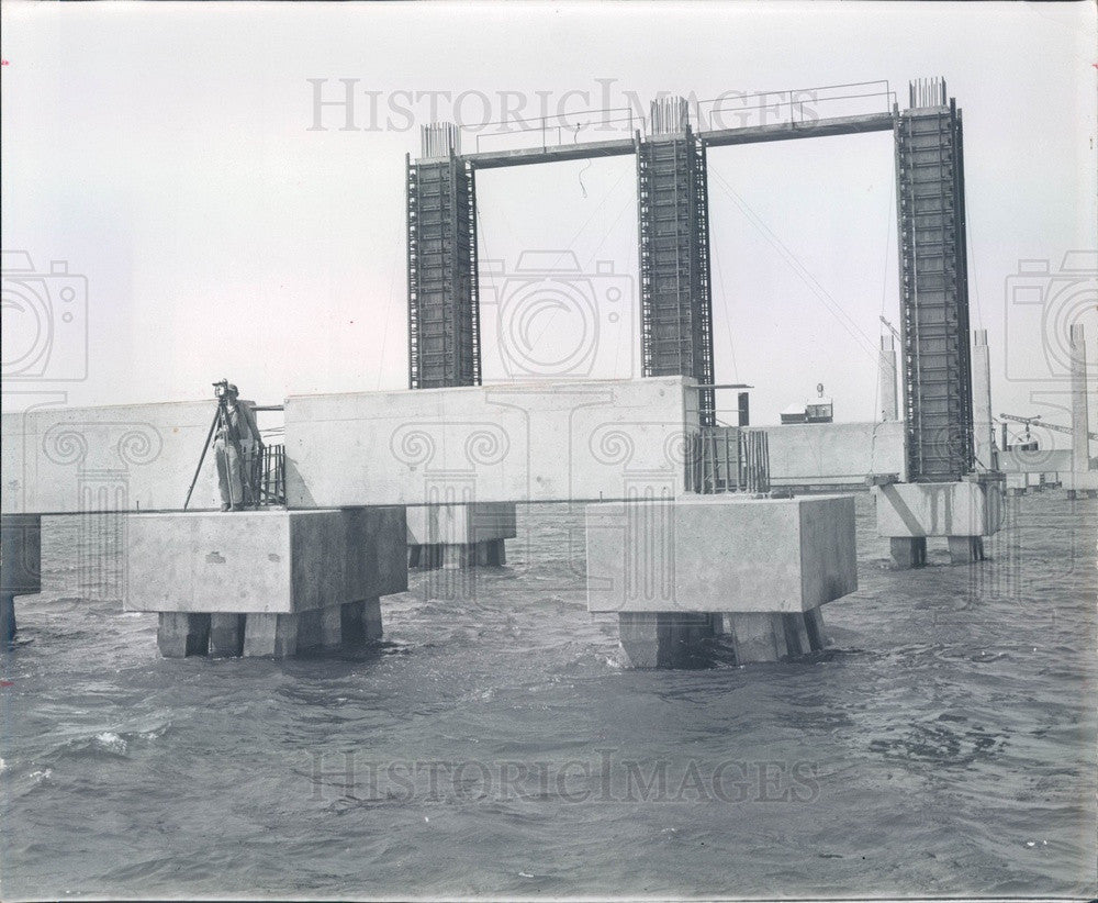 Undated Bradenton, Florida Manatee River Bridge Construction Press Photo - Historic Images