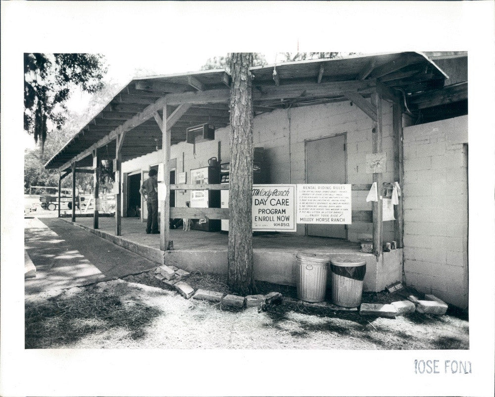 1983 Tarpon Springs, Florida Melody Horse Ranch Press Photo - Historic Images