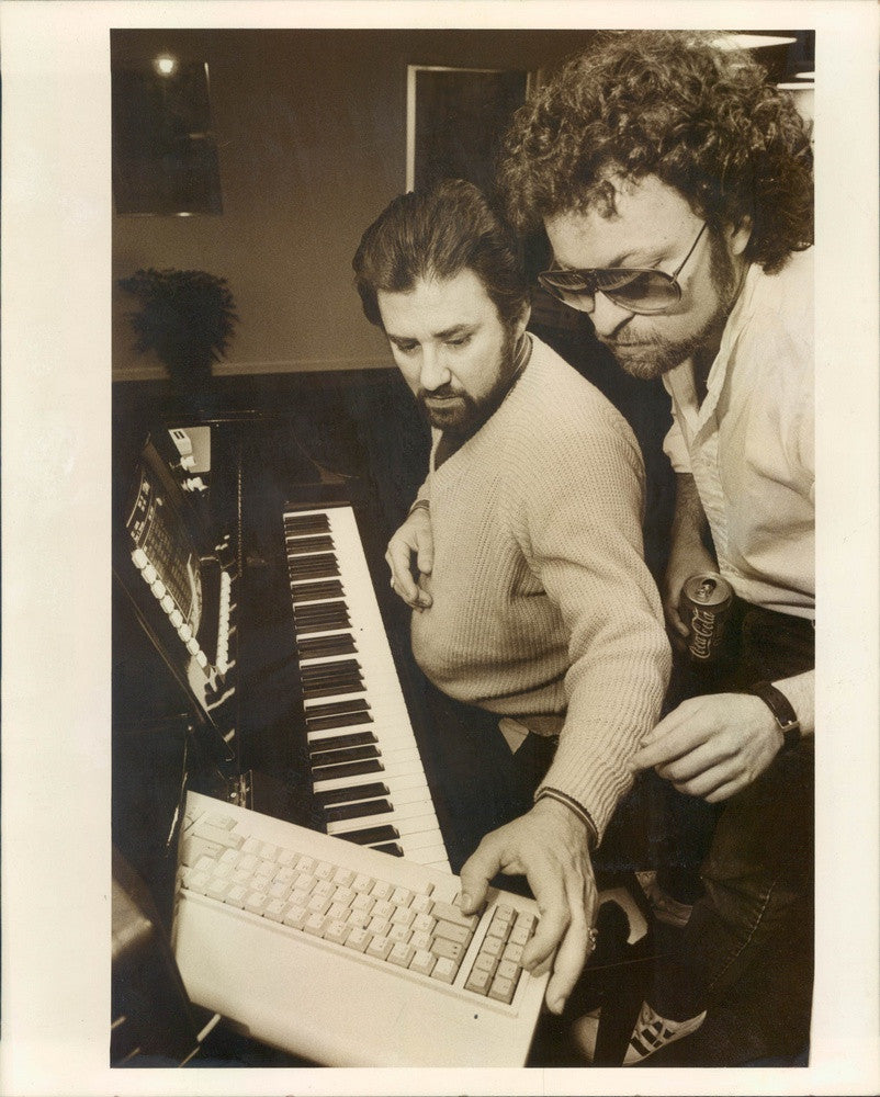 1987 Rock Musician Eric Bloom of Blue Oyster Cult &amp; Tom Pigott Press Photo - Historic Images