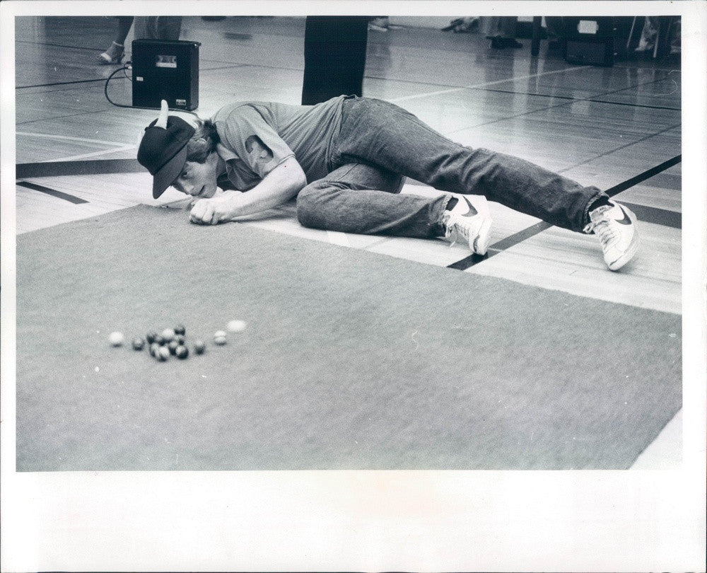 1979 St Petersburg, Florida Eckerd College Marbles Champ Press Photo - Historic Images