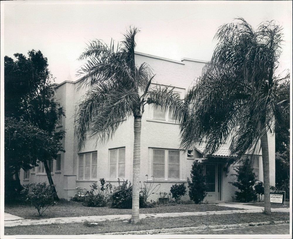 Undated St Petersburg, Florida Sunland Apartments Press Photo - Historic Images