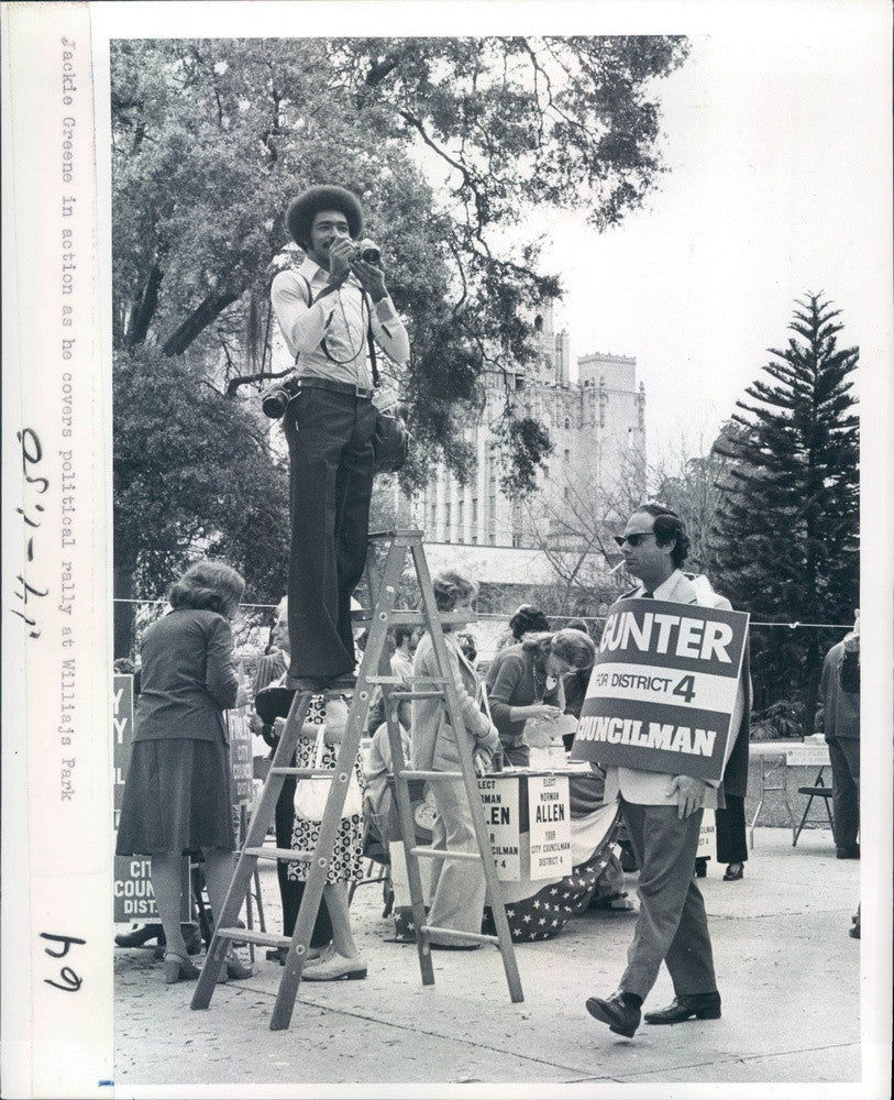 1977 St Petersburg, Florida Times Photographer Jackie Greene Press Photo - Historic Images