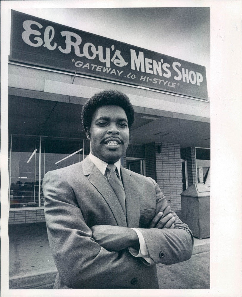 1969 Denver, Colorado Businessman Roy Matheny, El Roy's Men's Shop Press Photo - Historic Images