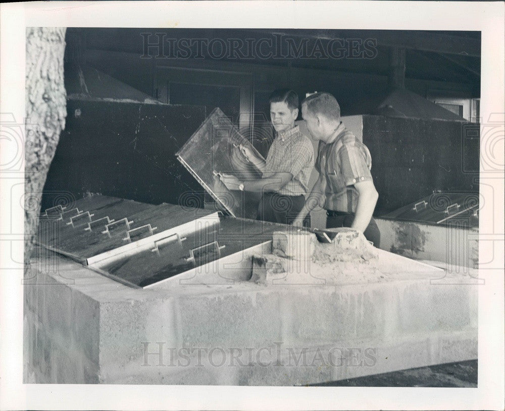 1964 Palmetto, Florida Agricultural Center Barbecue Pits, Earl Kelly Press Photo - Historic Images