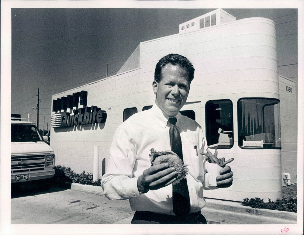 1988 Denver, Colorado Businessman Tom Matthews of Lindy's Quickbite Press Photo - Historic Images