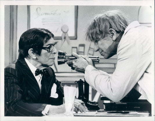 1977 Actors George Burns & Walter Matthau in The Sunshine Boys Press Photo - Historic Images
