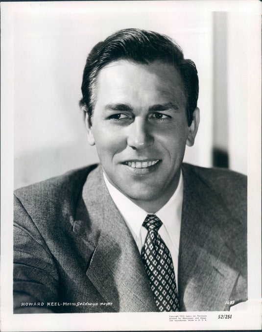 1952 Hollywood Actor & Singer Howard Keel, Star of TV Show Dallas Press Photo - Historic Images