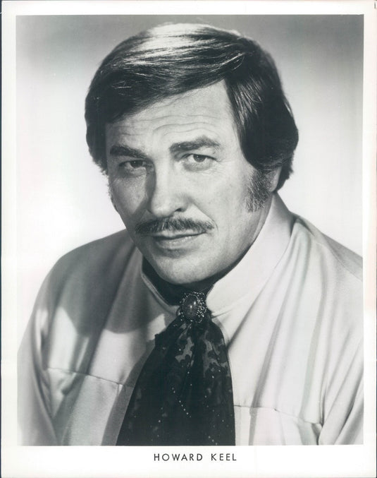 1977 Hollywood Actor & Singer Howard Keel, Star of TV Show Dallas Press Photo - Historic Images