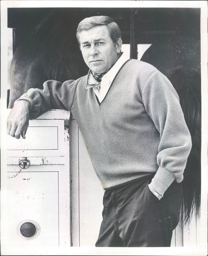 1969 Hollywood Actor &amp; Singer Howard Keel, Star of TV Show Dallas Press Photo - Historic Images