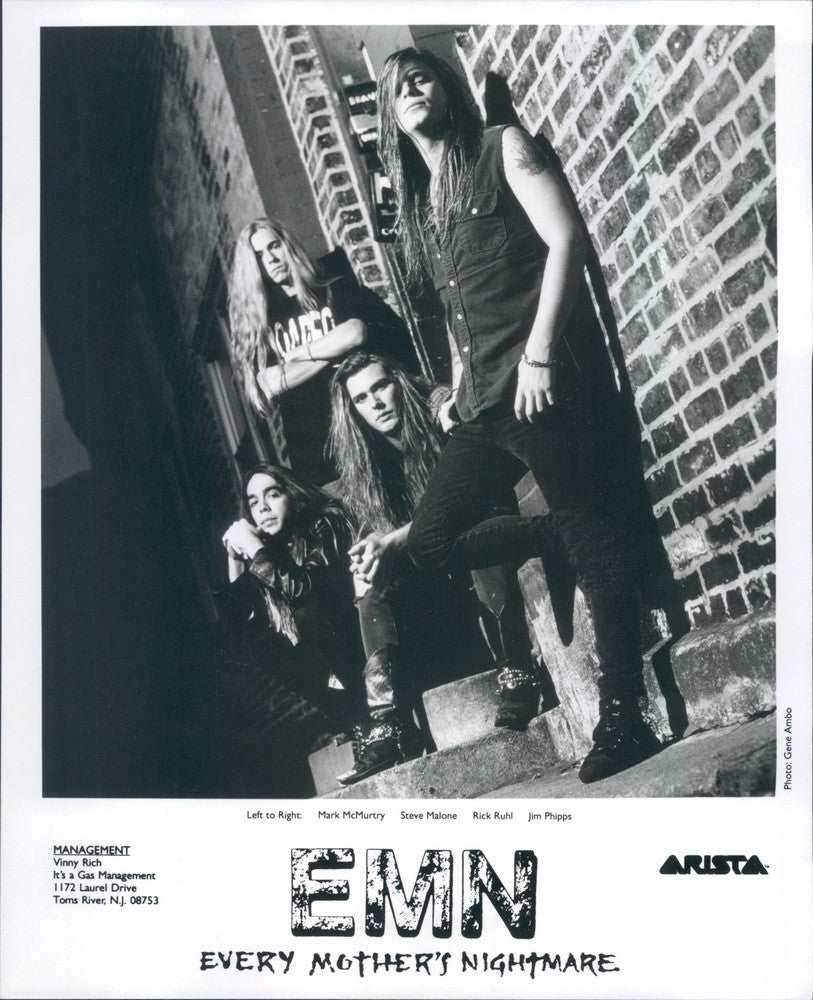 1993 American Heavy Metal Band Every Mother&#39;s Nightmare Press Photo - Historic Images